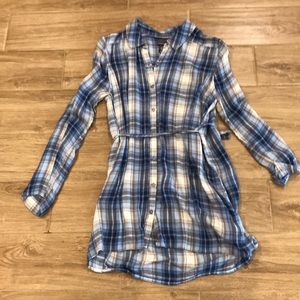 Maternity shirt: Motherhood plaid shirt